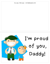 Proud Dad Fathers Day Card