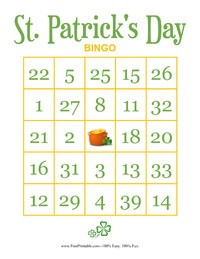 St. Patrick's Day BINGO 4