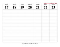 2024 Calendar Week 12