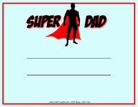 Super Dad Certificate