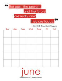 Perpetual June Quote Calendar 