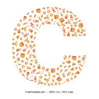 C Gingerbread Letter