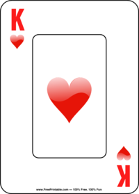 King of Hearts Playing Card