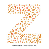 Z Gingerbread Letter