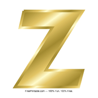 Z Gold Letter
