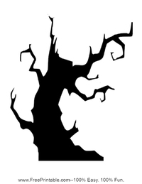 Gnarled Tree Stencil
