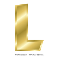 L Gold Letter