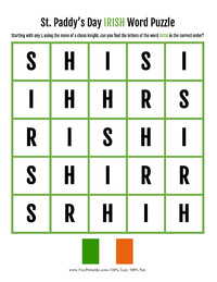Irish Word Puzzle