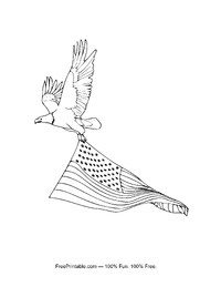 Eagle With US Flag