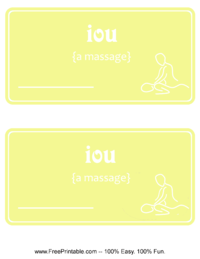 IOU Massage
