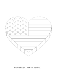 USA Heart Flag