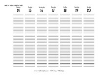 2026 Weekly Calendar 38