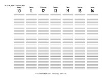 2026 Weekly Calendar 33