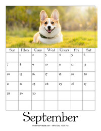September 2025 Picture Calendar