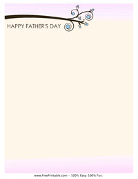 Happy Father's Day Stationery