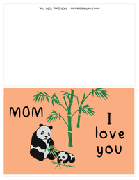 Mama Bear Mothers Day Card