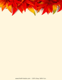 Fall Leaves Stationery