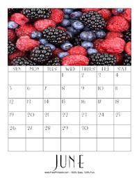 June 2022 Picture Calendar
