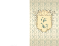 Get Well Card With Crest
