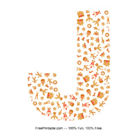 J Gingerbread Letter