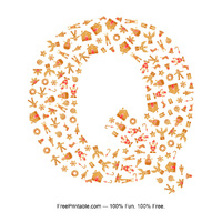 Q Gingerbread Letter
