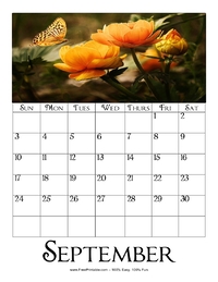 September 2023 Picture Calendar