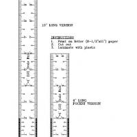 6 and 10 Inches Ruler