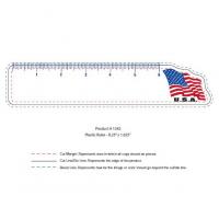 6 Inches Ruler With USA Design