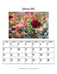February 2026 Photo Calendar