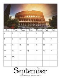 September 2024 Picture Calendar