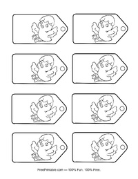 Hatching Chick Easter Tag