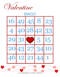 Valentine Bingo 5