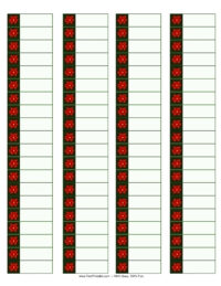 Poinsettia Address Labels
