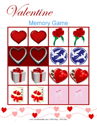 Valentine Memory Game 1
