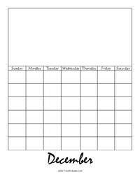 Perpetual December Calendar Picture