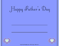 Father's Day Hearts Certificate