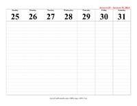 2024 Calendar Week 35