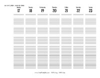 2026 Weekly Calendar 34