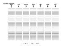 2026 Weekly Calendar 32
