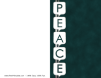 Peace Christmas Card