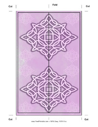 Purple Celtic Bookmark 