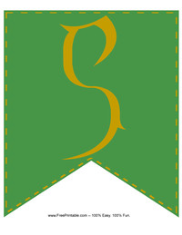 Celtic Banner Letter S