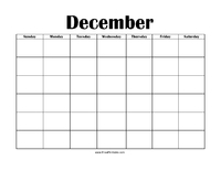 Perpetual December Calendar 