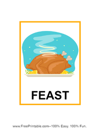 Feast Flash Card