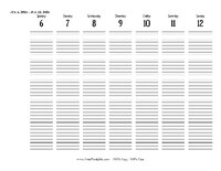 2026 Weekly Calendar 28