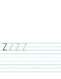 Z Letter Penmanship