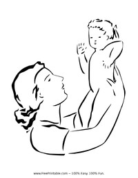 Mother Holding Baby