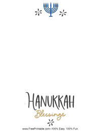 Hanukkah Blessings Stationery