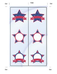 Stars Independence Day Bookmark