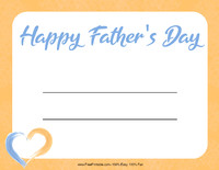 Father's Day Heart Certificate